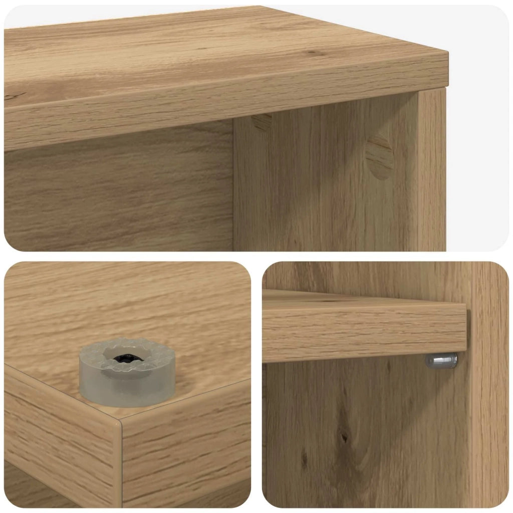 Mobile per CD Rovere Artigianale 60 x 17 x 92 cm 8012744