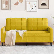 Divano a 2 Posti giallo 140 cm in Velluto 4007630