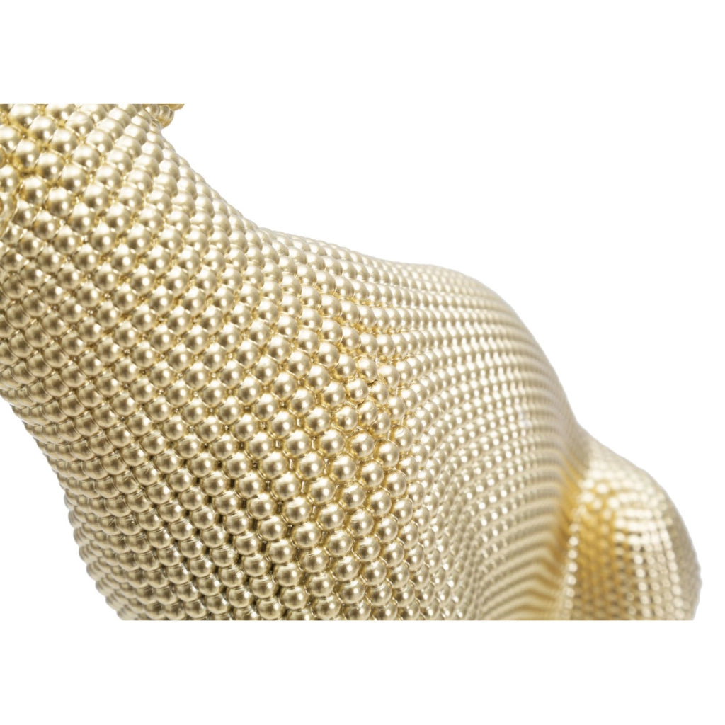 Scultura Pantera, Oro, Poliresina, 23x15,5x29 cm