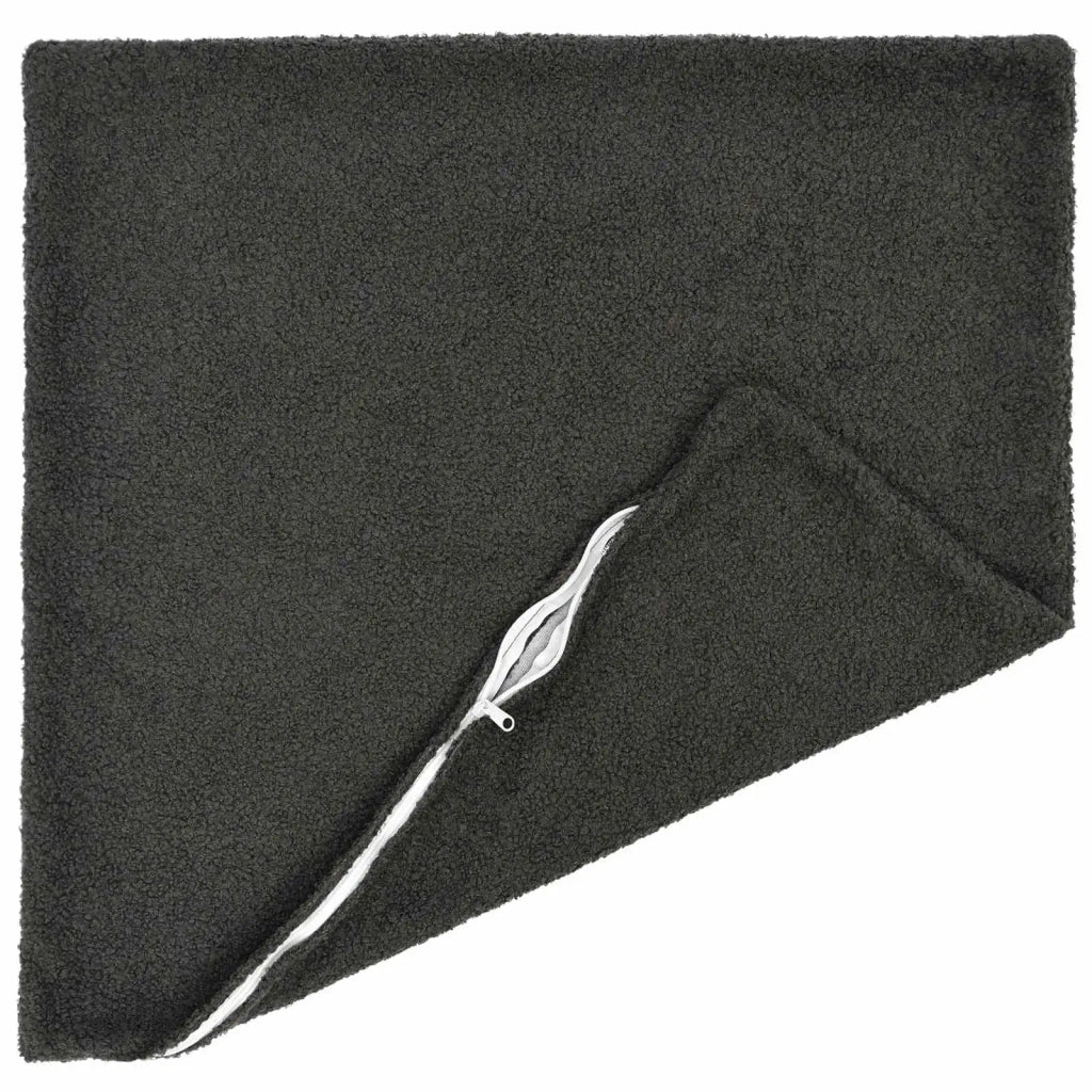 Federa 2 pcs HEERLEN Grigio Scuro 60 x 60 cm Bouclé 912639