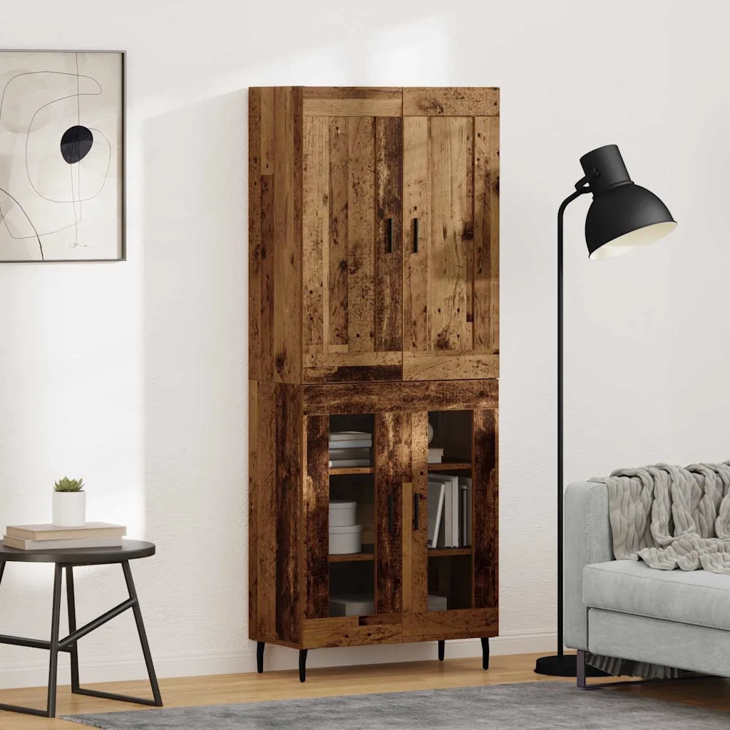 Credenza 2 pcs Legno vecchio Legno multistrato 3403186