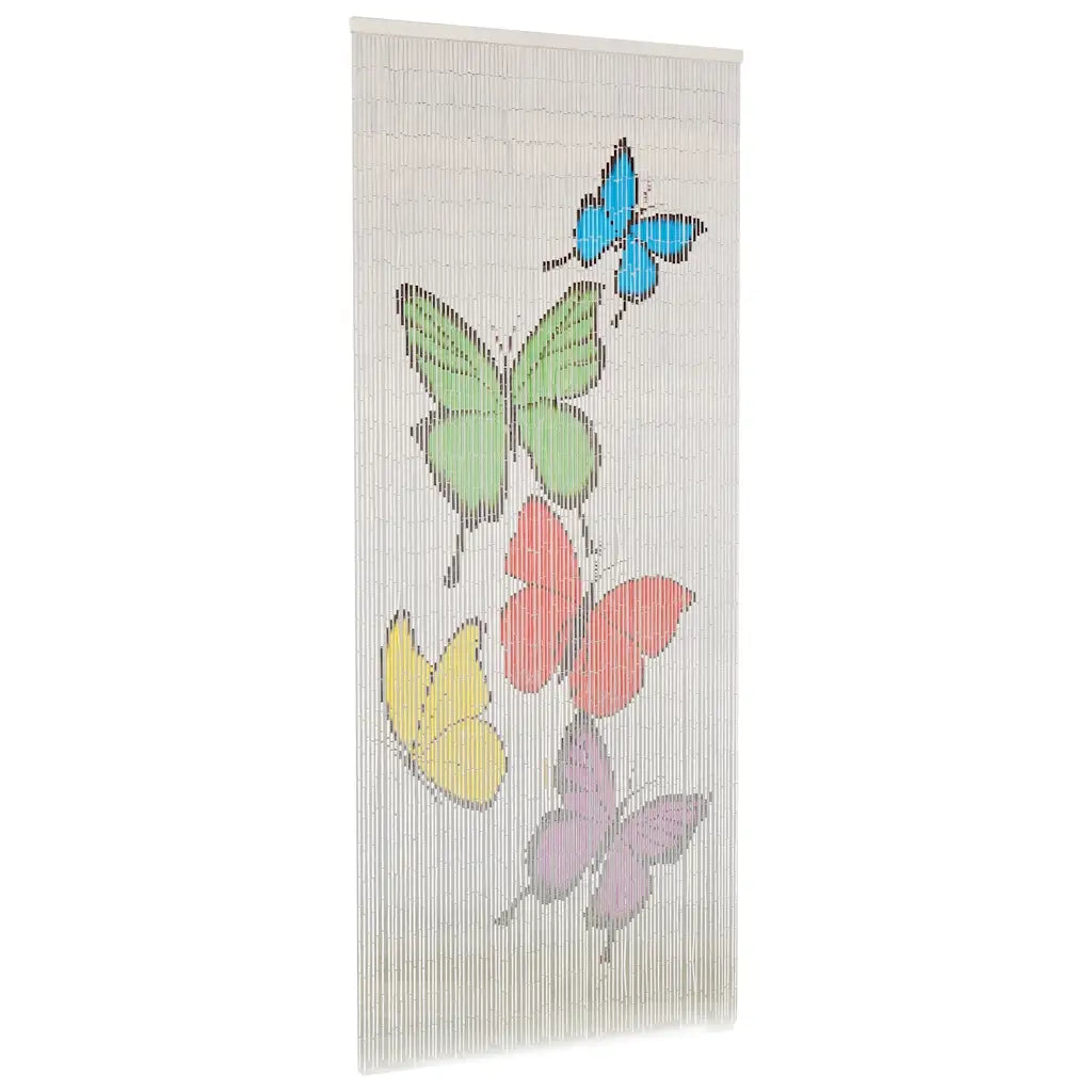 Tenda Antimosche per Porte in Bambù 90x200 cm 45738