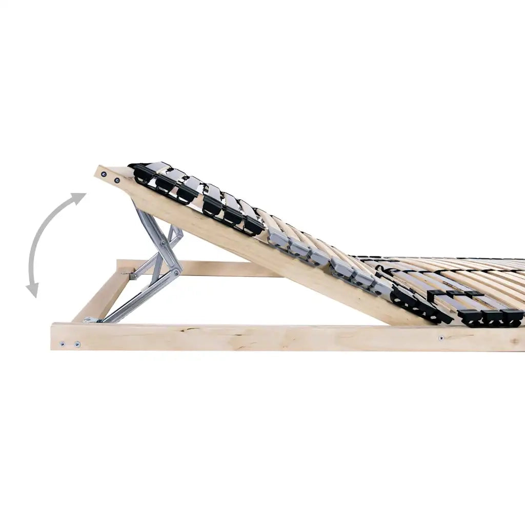Base a doghe Marrone 90 x 190 cm Legno massello di faggio 42015258