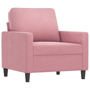 Poltrona | Sedia Relax Rosa 60 cm Velluto