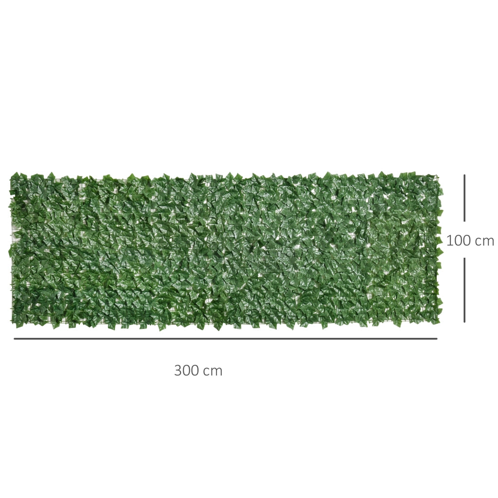Pannello Siepe Artificiale ¨C zephmum ¨C Verde 3x1 m