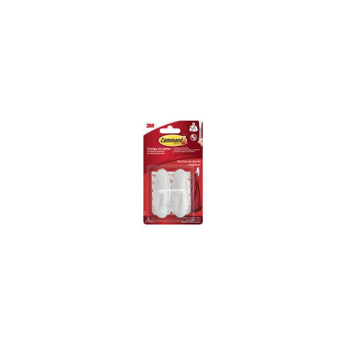 Command 17081 Designer Ganci Adesivi Medi per Interni portata 1,3 Kg colore Bianco