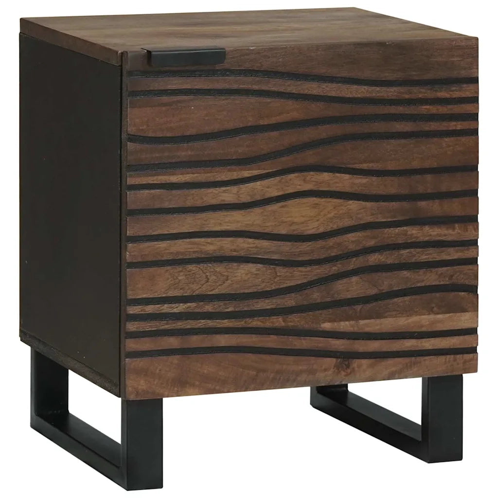 Set di 2 Comodini | Armadio da Notte | Mobiletto da notte Noce 40 x 33 x 46 cm