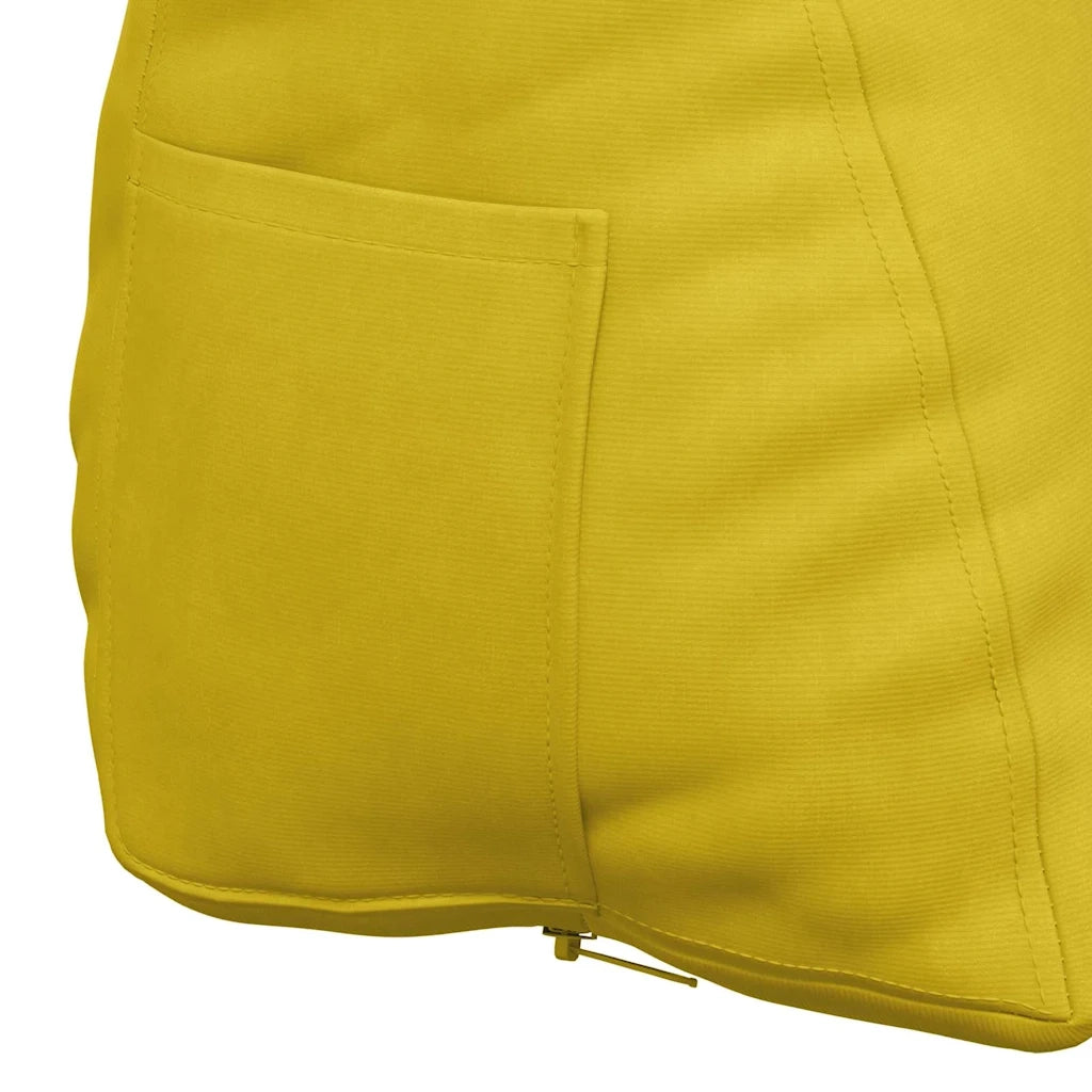 Cuscino per Schiena Giallo 45 x 20 x 35 cm Tessuto in Cords 42015026