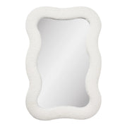 Specchio con Cornice Bosaro, Bianco, Vetro, 3,5x80x54 cm