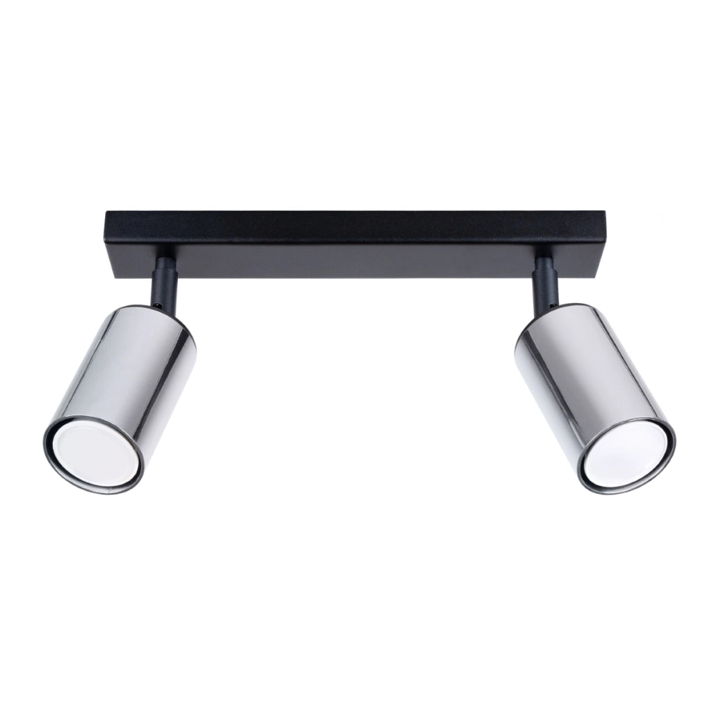 Lampada da soffitto WINX 2 nero/cromo