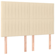 Testiera | Testata Crema 144x5x118/128 cm Tessuto