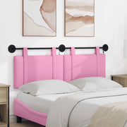 Testiera sospesa Con luce LED Rosa Tessuto 3423917