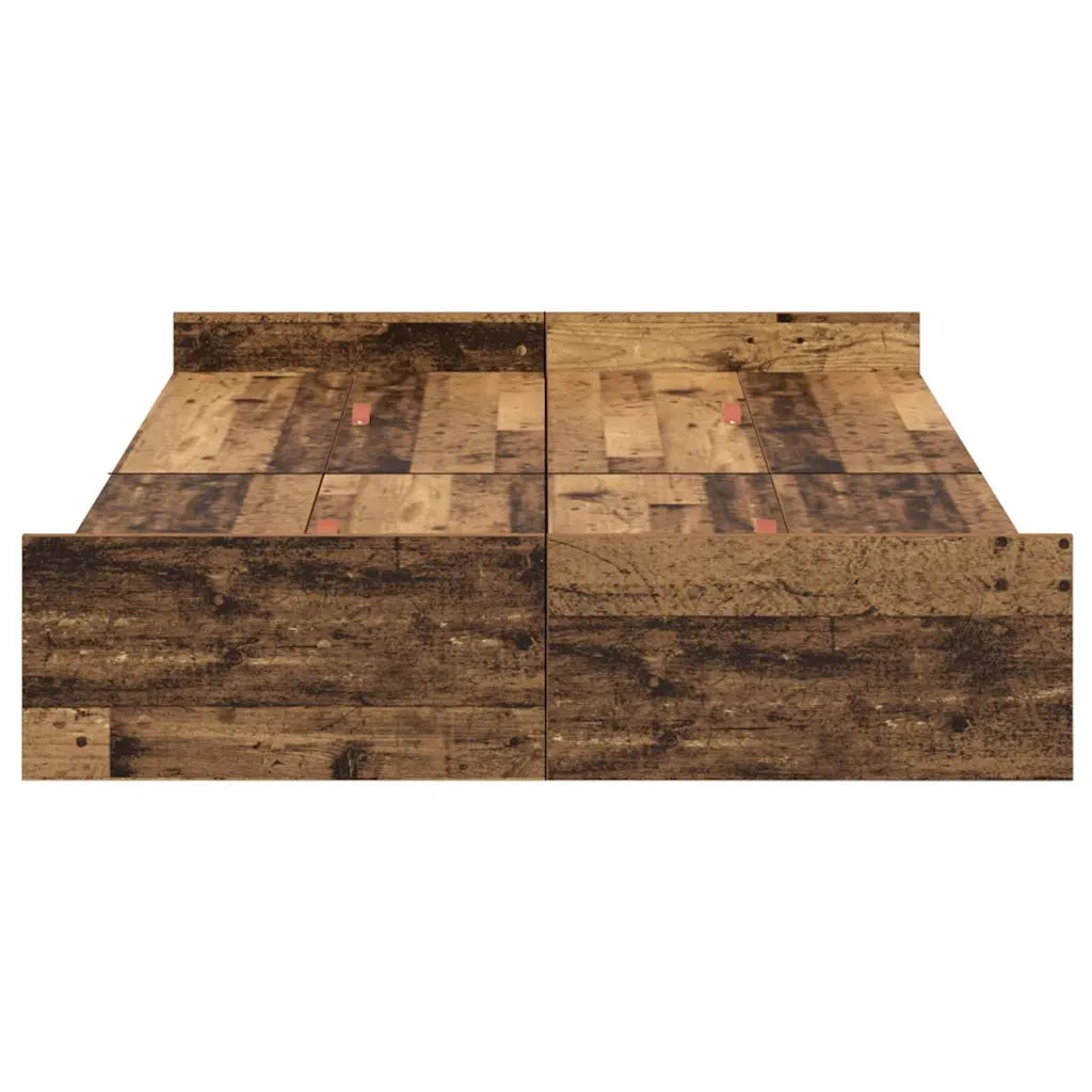 Struttura letto con contenitore Legno vecchio 120 x 190 cm 3335331