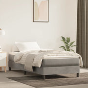 Materasso a Molle Insacchettate Rigidità Media Grigio Chiaro 100x210x20 cm in Velluto 4016570