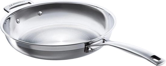 Padella in acciaio inossidabile 28 cm con 3 strati - versatile e facile da pulire