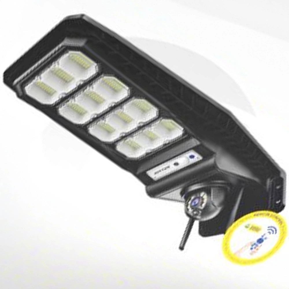 Trade Shop - Lampione Solare Sensore Di Movimento E Telecomando Con Telecamera Ip Integrata -