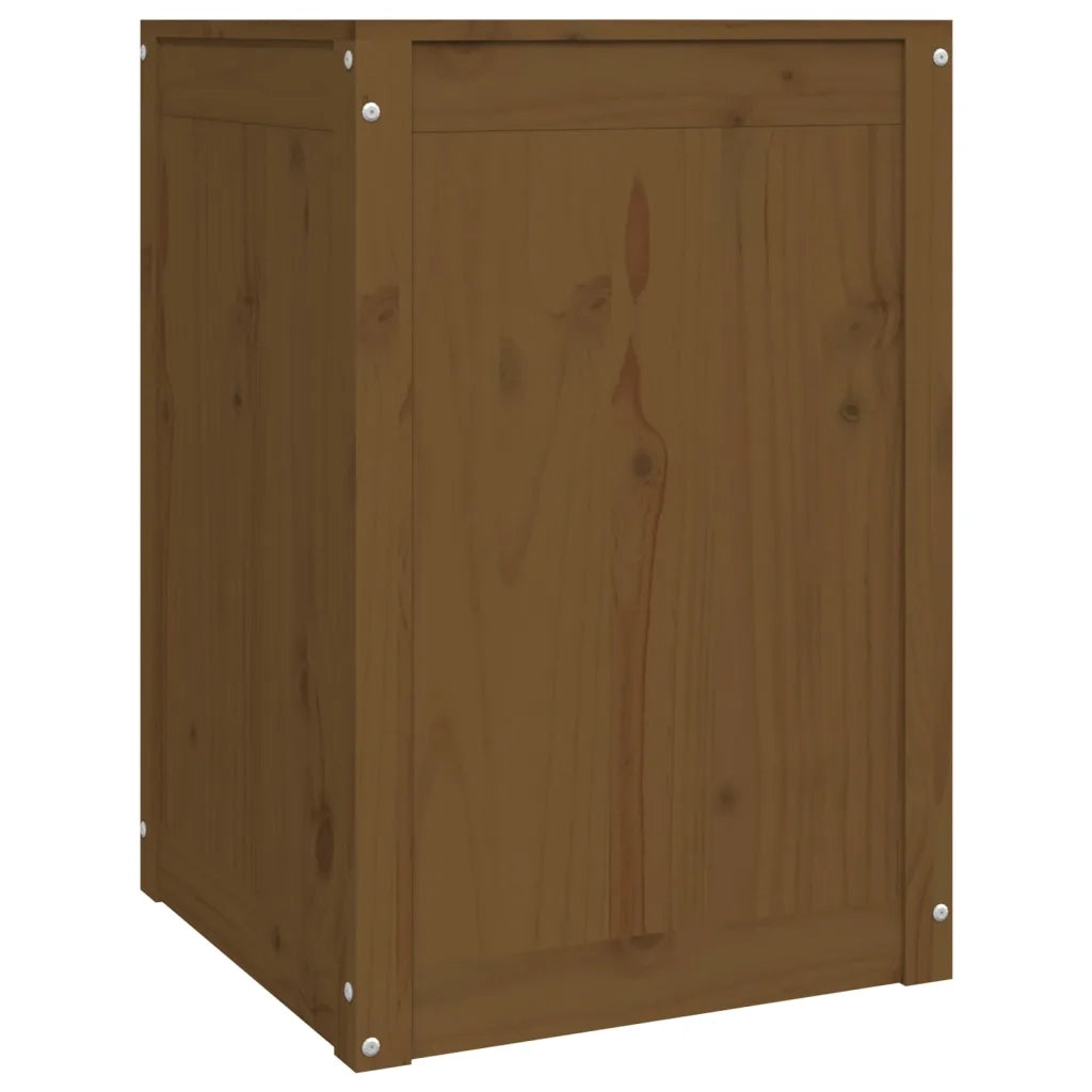 Contenitore per Bucato Ambra 44x44x66 cm Legno Massello Pino 823567