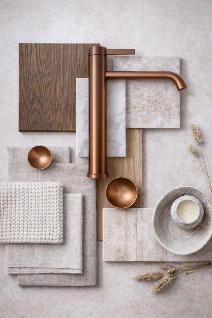 Rubinetto Da Bagno Rea Rivo Brush Copper