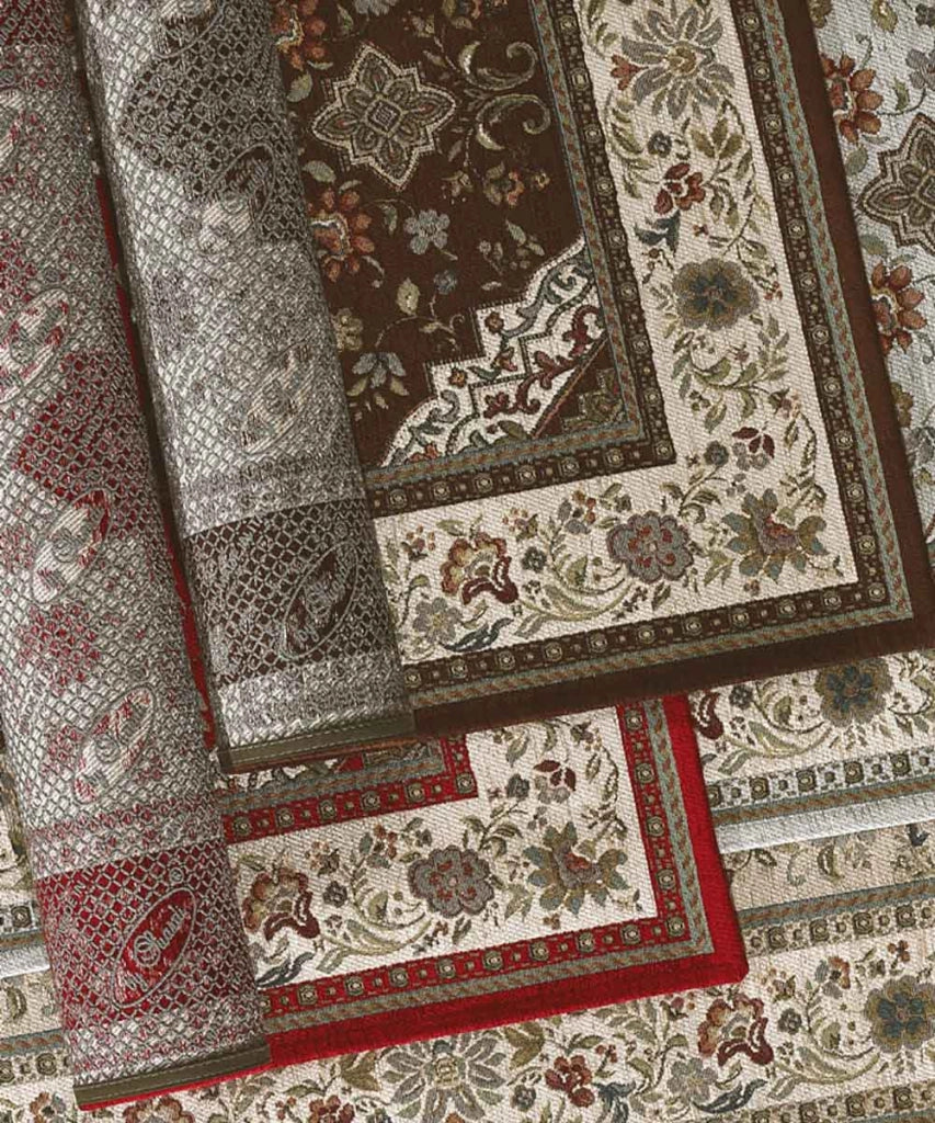 Tappeto TABRIZ ROSA cm.200x280 orientale classico in ciniglia multiuso lavabile velour antiscivolo