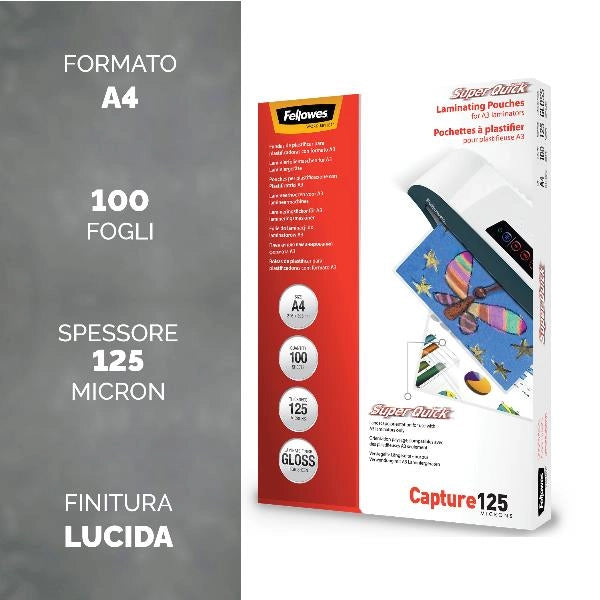 Cf100 super quick pouches a4 125my - 5440101