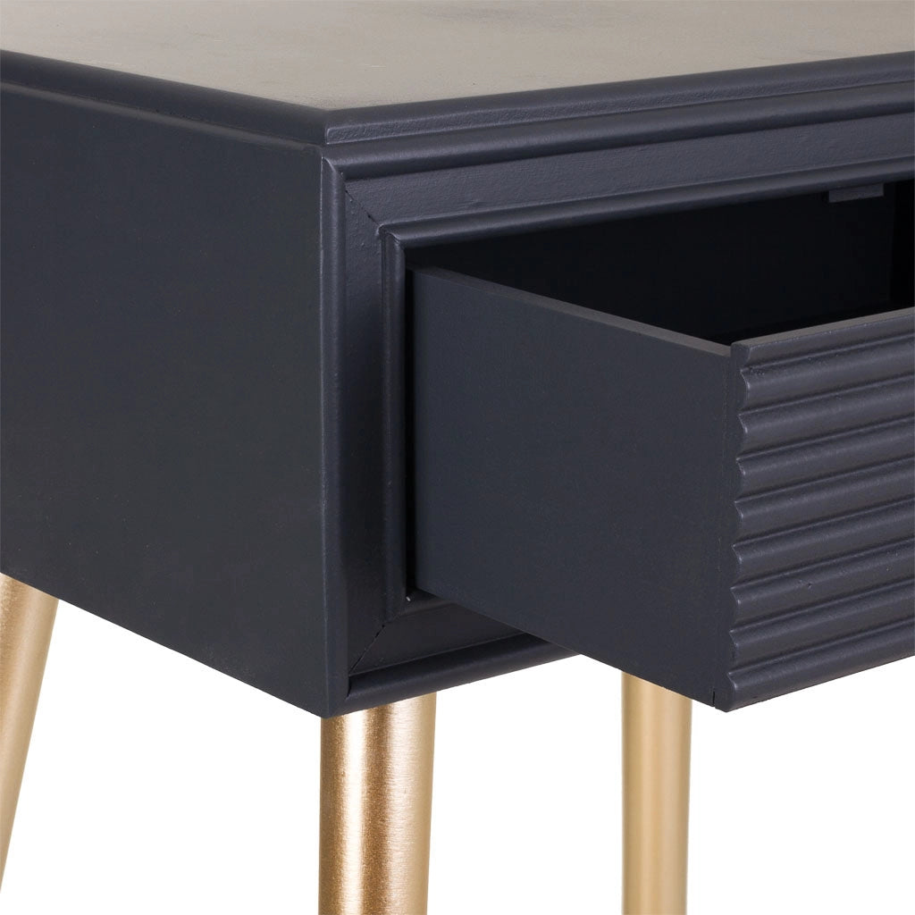 Tavolo in legno grigio scuro 47x39x67h