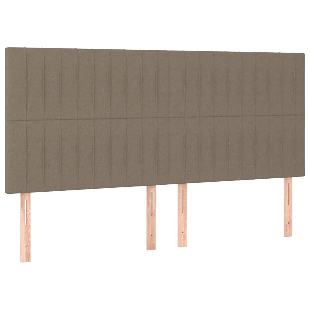 Giroletto a Molle con Materasso Tortora 200x200 cm in Tessuto 3136785