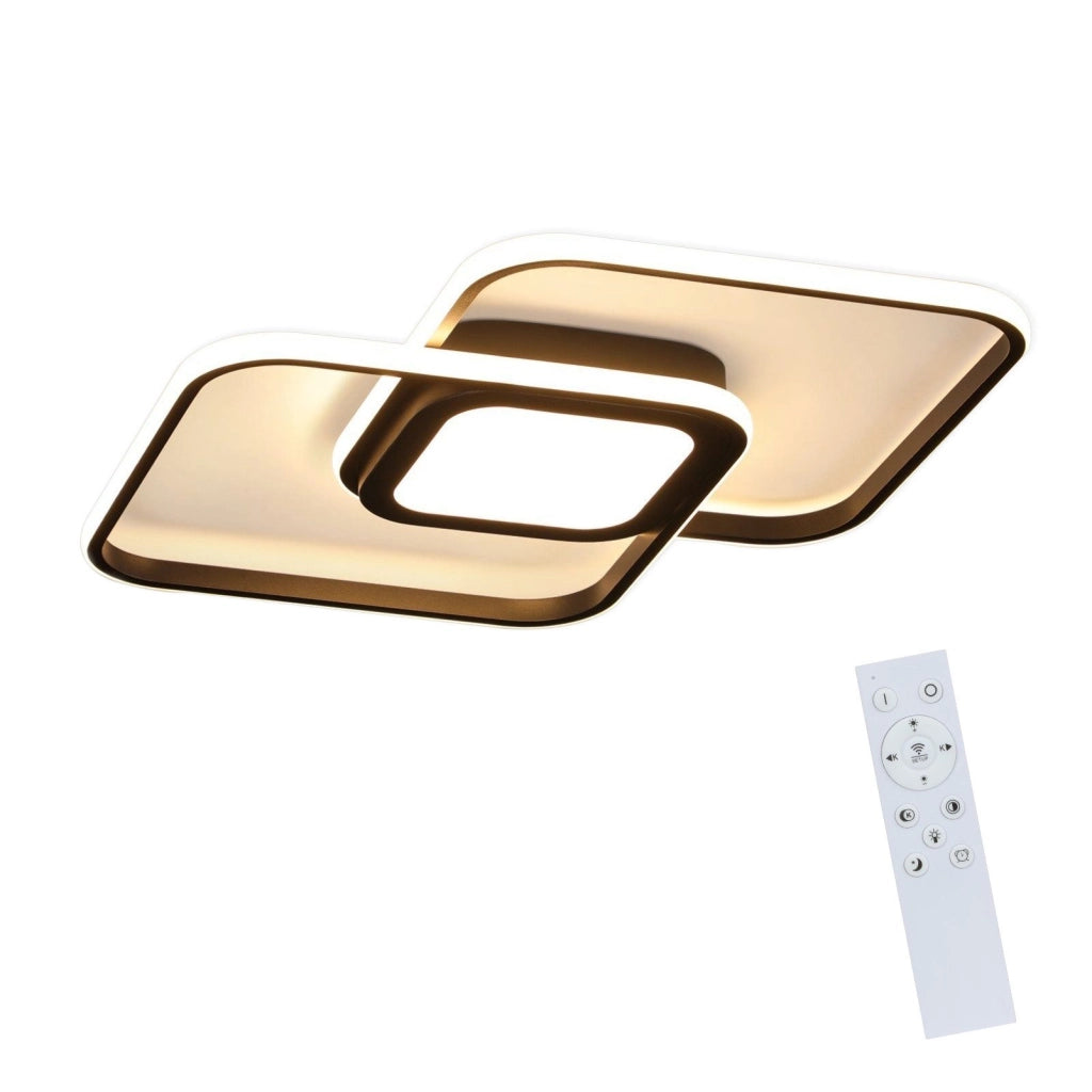 ZMH Lampada da soffitto LED dimmerabile 48W con telecomando per corridoio