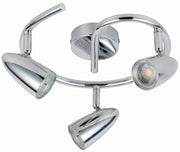 Plafoniera LED Candellux Liberty 3 luci cromo 27cm