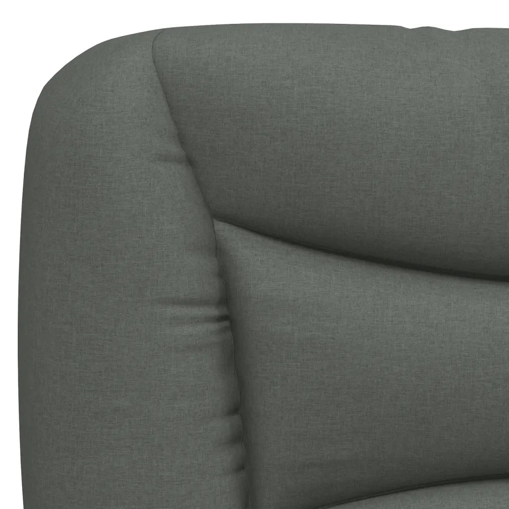 Cuscino Testiera Hvar Grigio Scuro 160 cm in Tessuto 374589