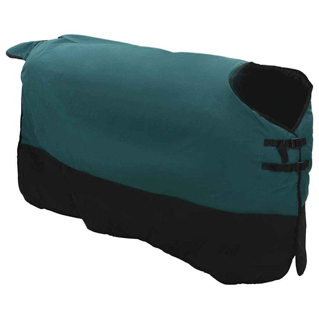 Coperta per Cavalli Verde Scuro e Nero 85 cm Poliestere 42013068