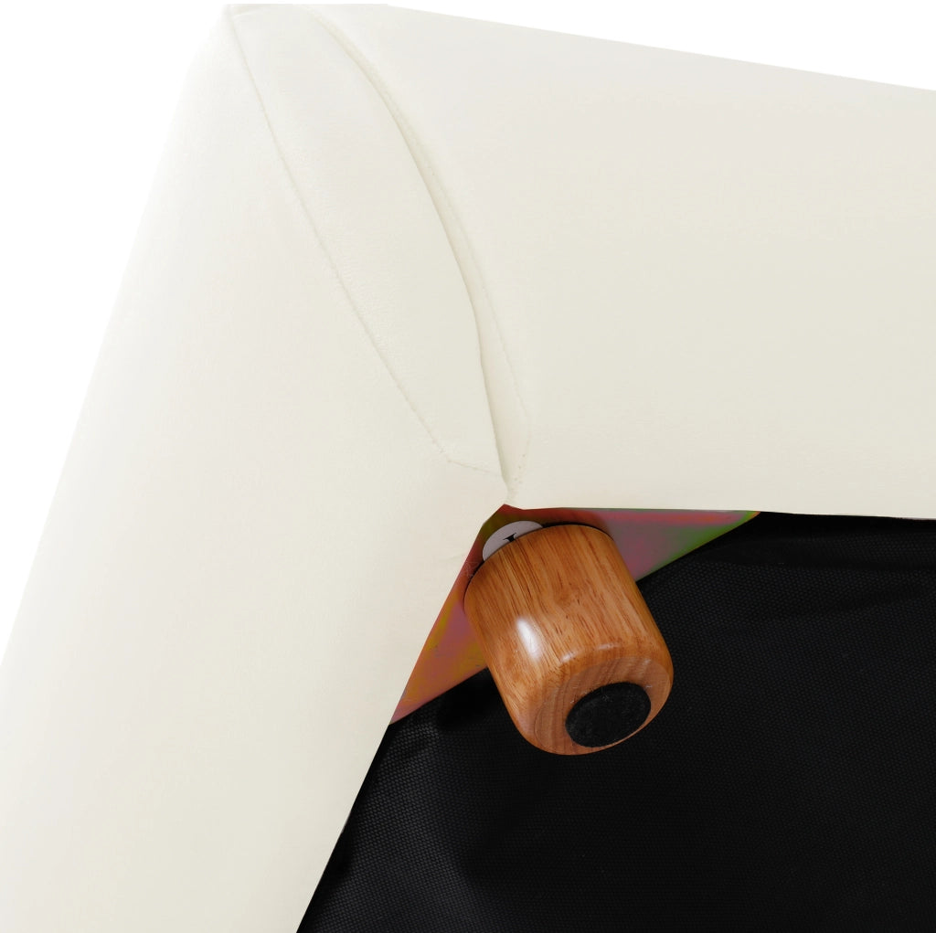 Letto imbottito per bambini 90x200 cm con contenitore e rete a doghe; velluto beige