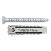 TASSELLO NYLON 'X1 EVO' CON VITE TPS TRUCIOLARE mm 5 x 25 - vite 4 x 30- 100 pezzi  - FRIULSIDER