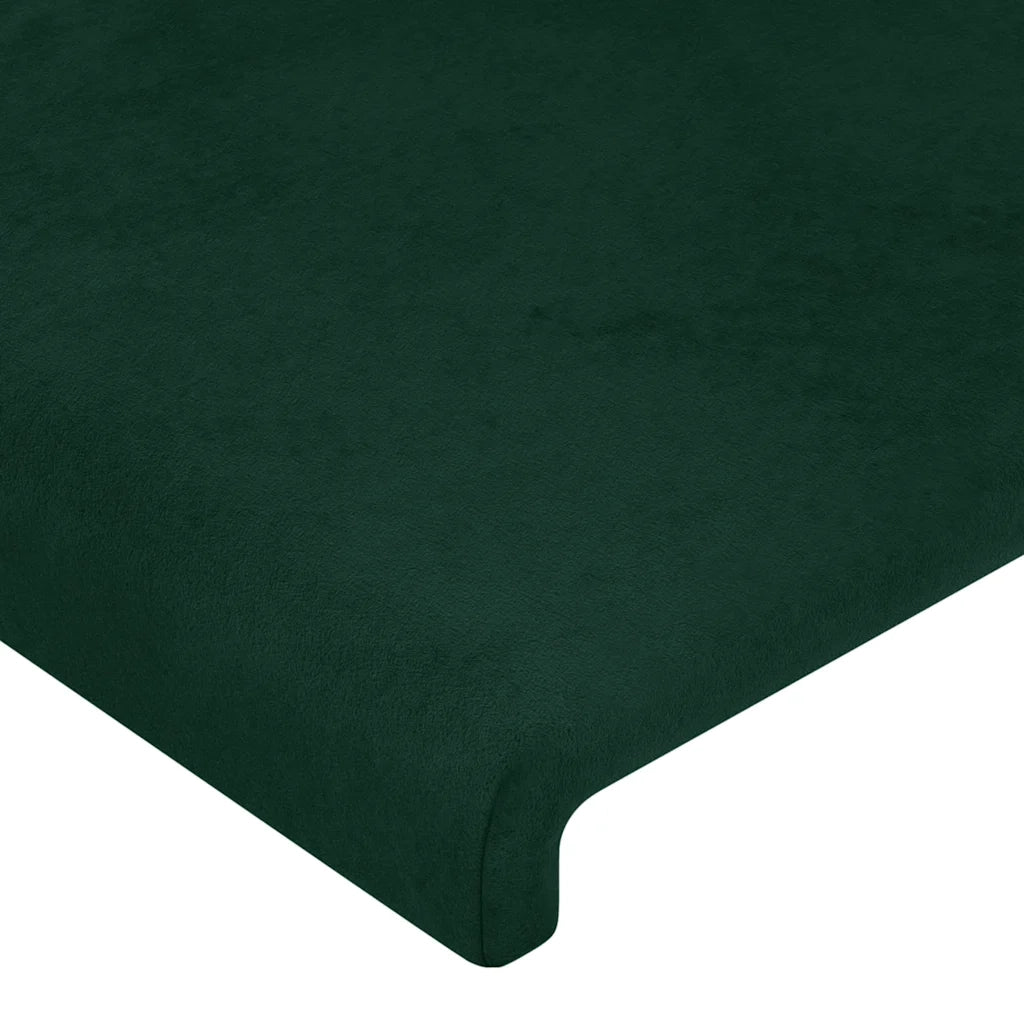 Testiera | Testata ad Orecchio Verde Scuro 93x23x78/88 cm in Velluto