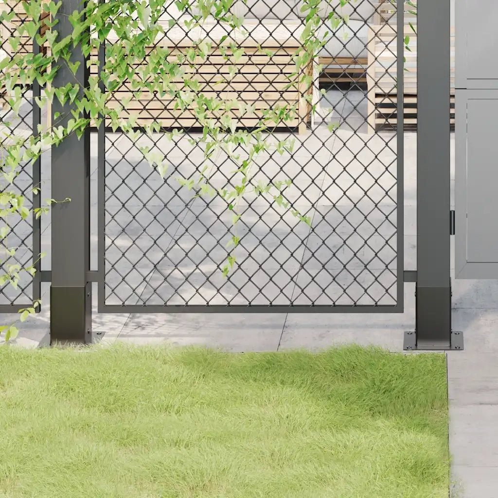 Basi per Pali Quadrati 12 pz 91x91mm Acciaio Verniciato Polvere CFW9835889