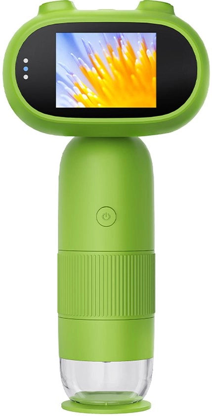 Microscopio digitale per bambini con schermo, ingranditore portatile e regalo educativo.