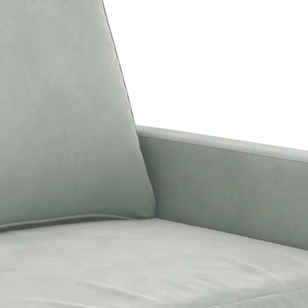 Poltrona | Sedia Relax Grigio Chiaro 60 cm Velluto