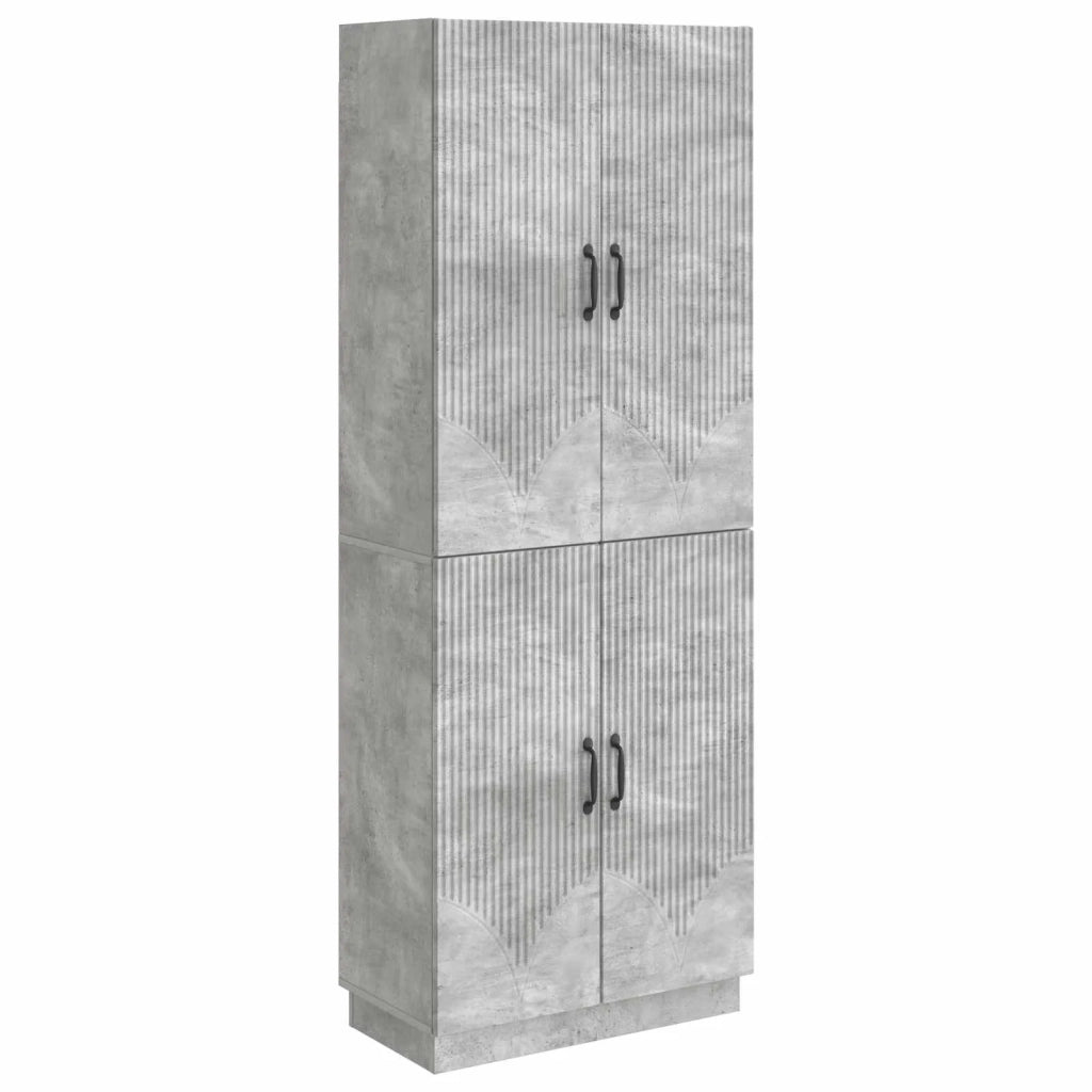 Set di armadi 2 pcs Grigio Cemento Legno ingegnerizzato 3416784