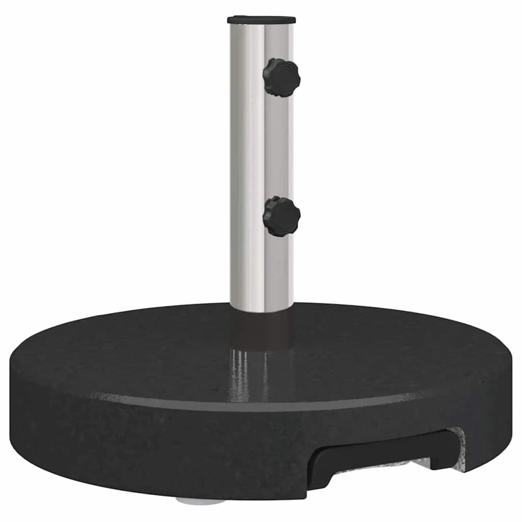 Base per ombrellone da esterno con ruote 45 x 45 x 37,5 cm design moderno granito nero 02_0058509