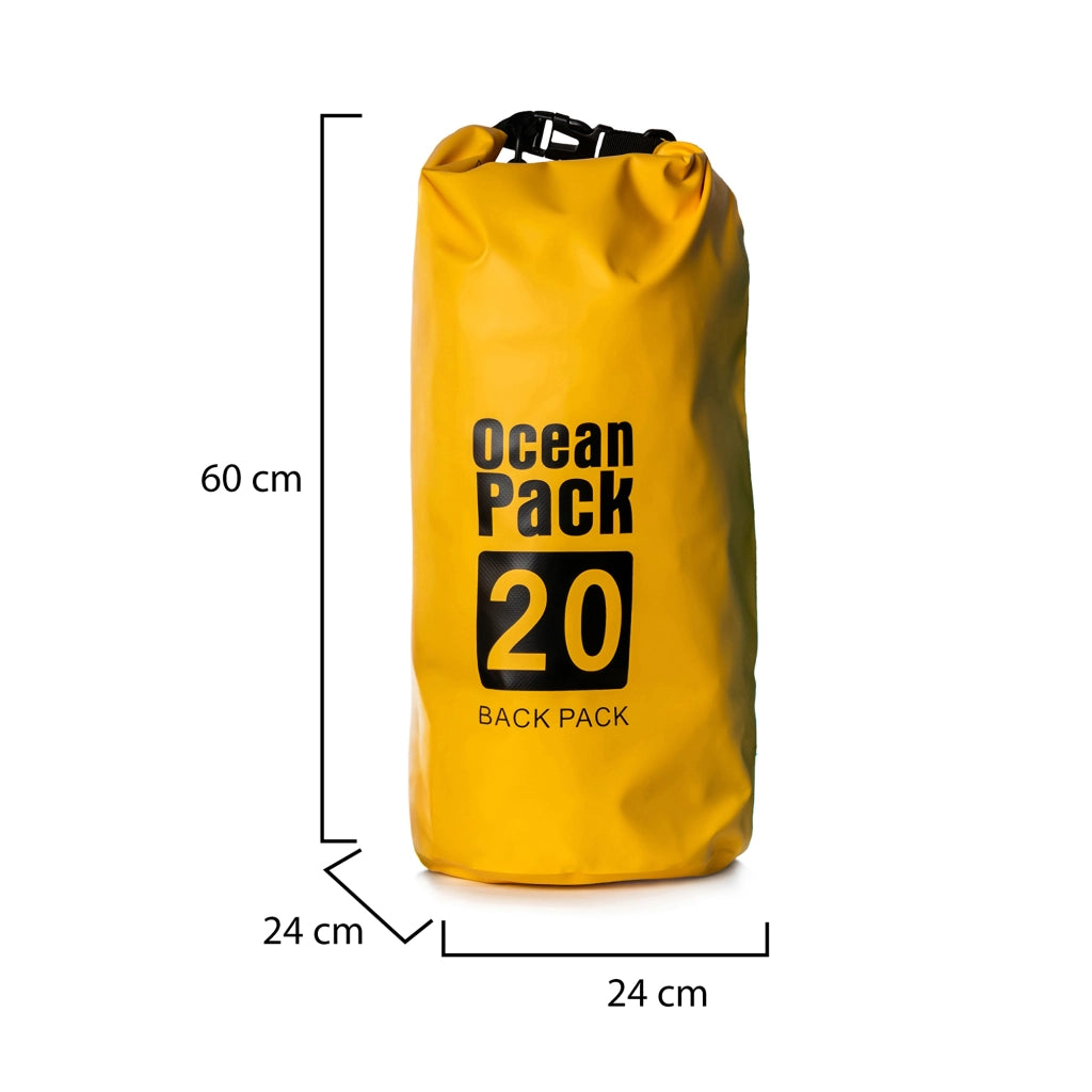 Semiha, Borsa Impermeabile Capacità 20 lt, Giallo