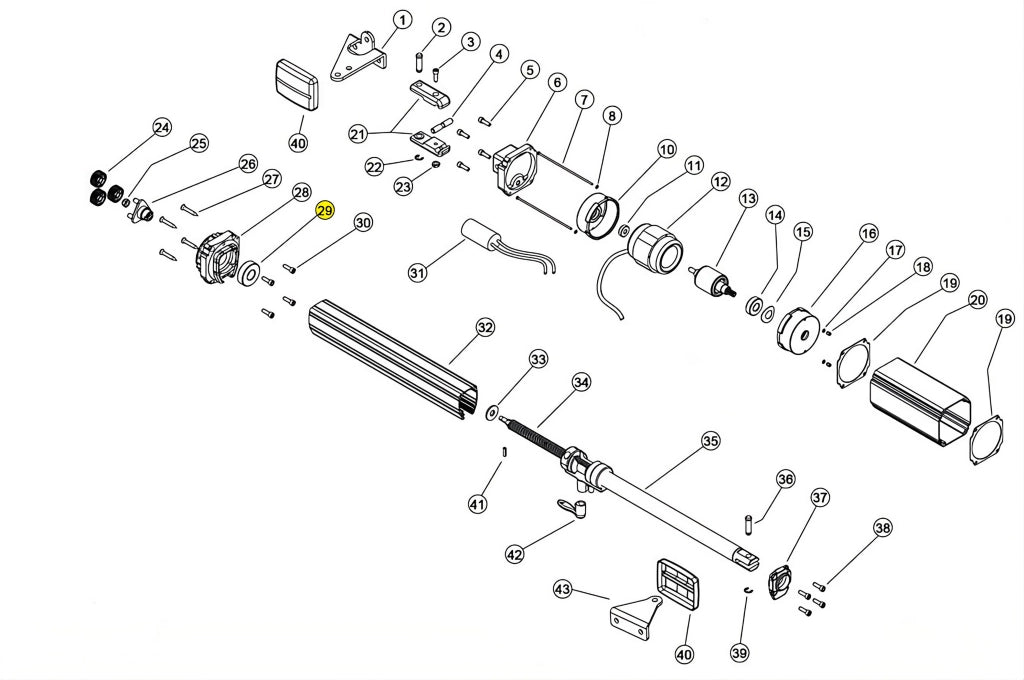 121327 CUSCINETTO 6204 2RS LINEAR 11 VH 230V RICAMBIO