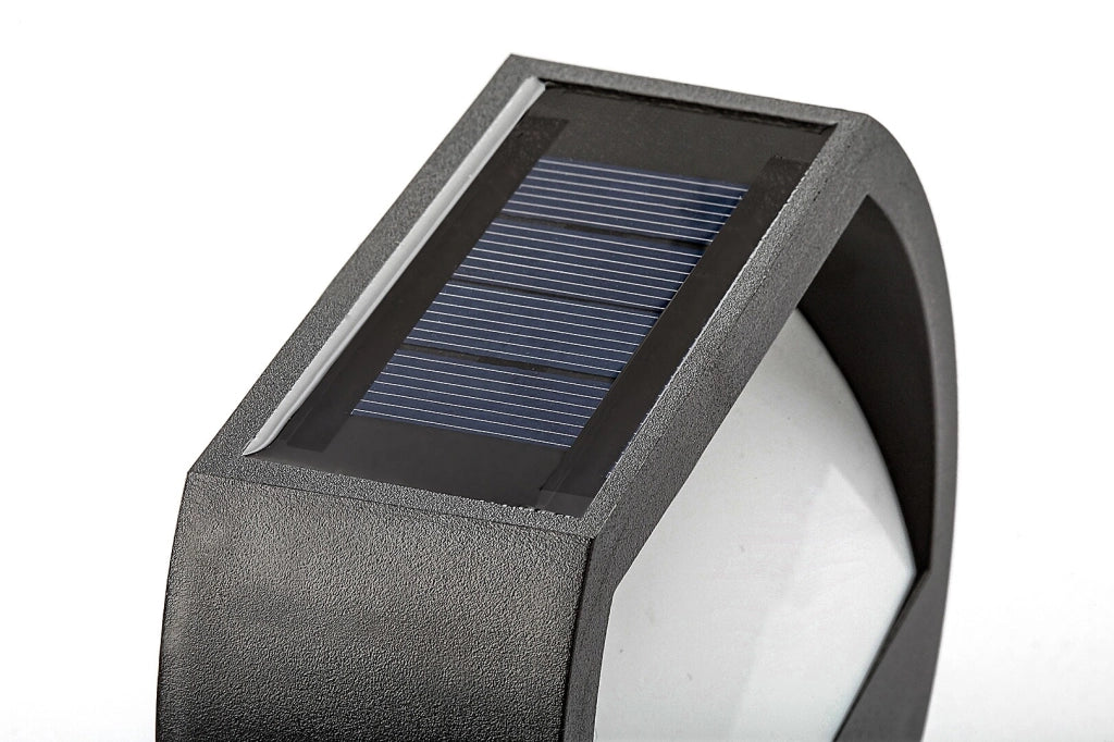 Applique esterna solare LED Narmada nera IP44 Rabalux