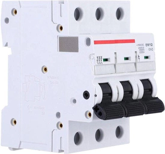 Dispositivo di interruzione del circuito 3P 230/400 VAC 50/60Hz IP20 - montaggio su rail DIN - dispositivo di interruzione automatica - 40A.
