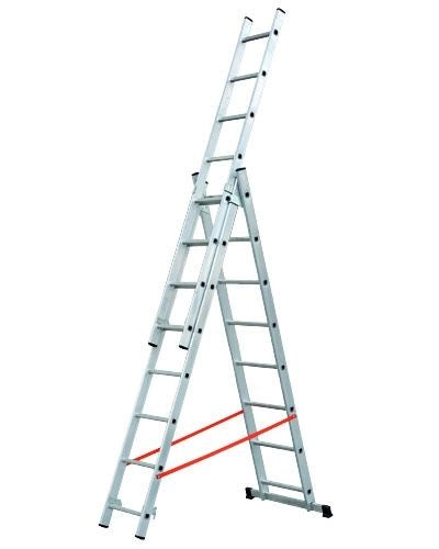 SCALA TRASFORMABILE TRIPLA IN ALLUMINIO MODULA