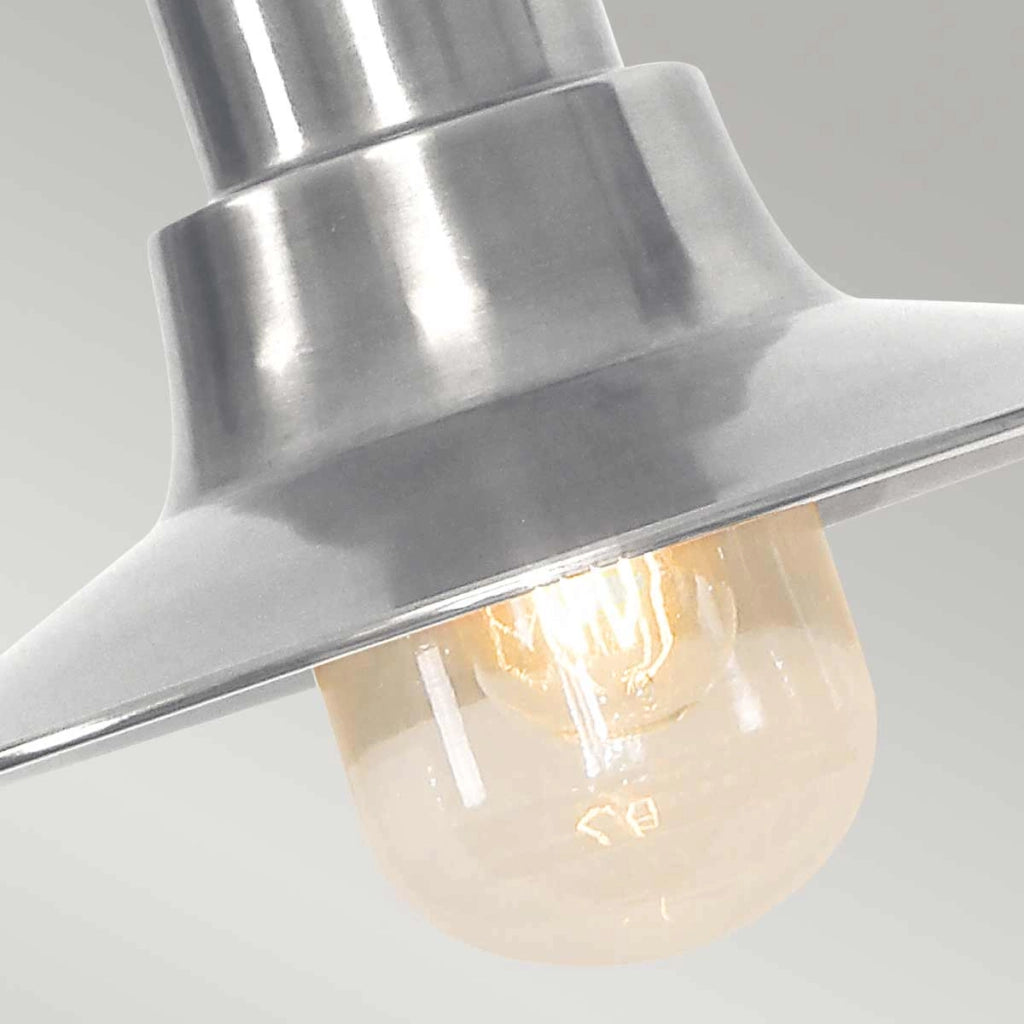 Lampada a sospensione esterna Somerton nichel E27 Elstead