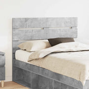 Testiera-Testata-Testiera Decorativa Grigio cemento 135 cm Legno multistrato 394730