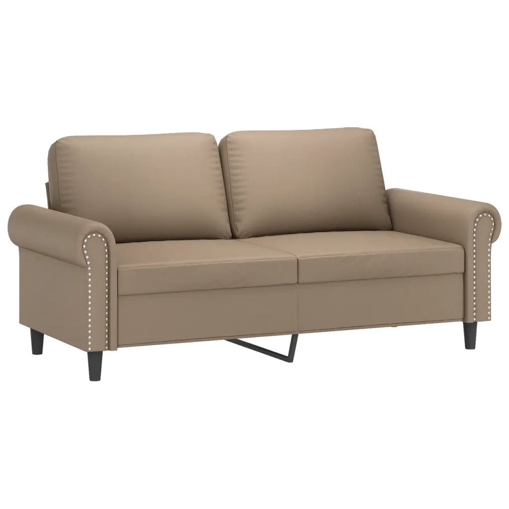 Set di Divani 3 pz con Cuscini Cappuccino in Similpelle 3202169