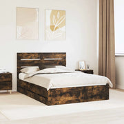 Struttura del letto con cassetto Rovere fumé 140 x 200 cm 3411831