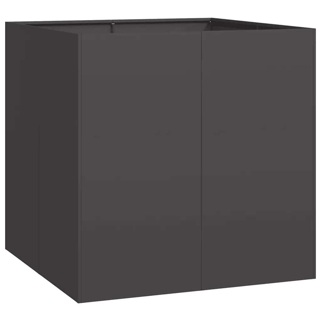 Fioriera Nera 80x80x80 cm in Acciaio