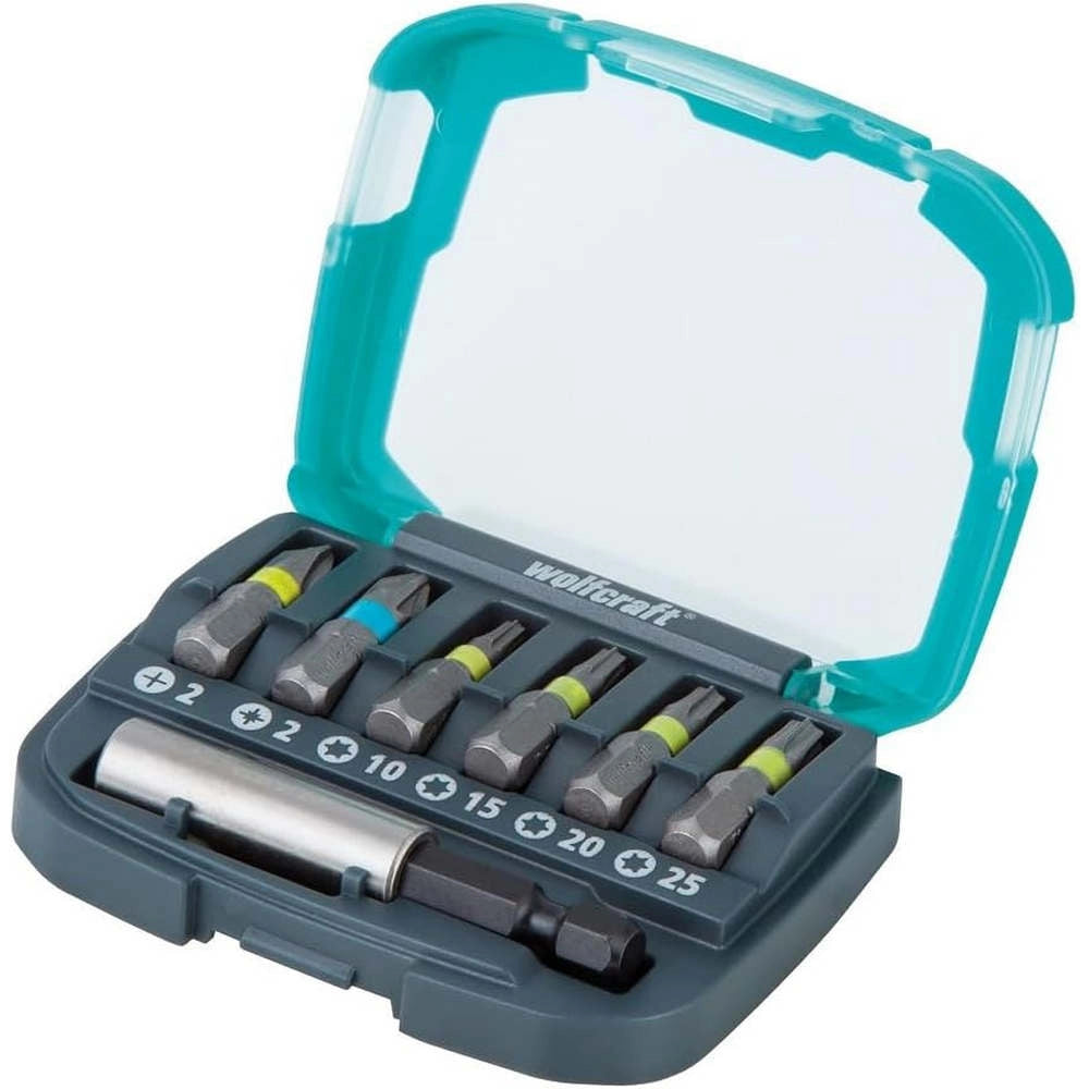 Bit-Box con Inserti PH PZ Torx e Portainserto Wolfcraft