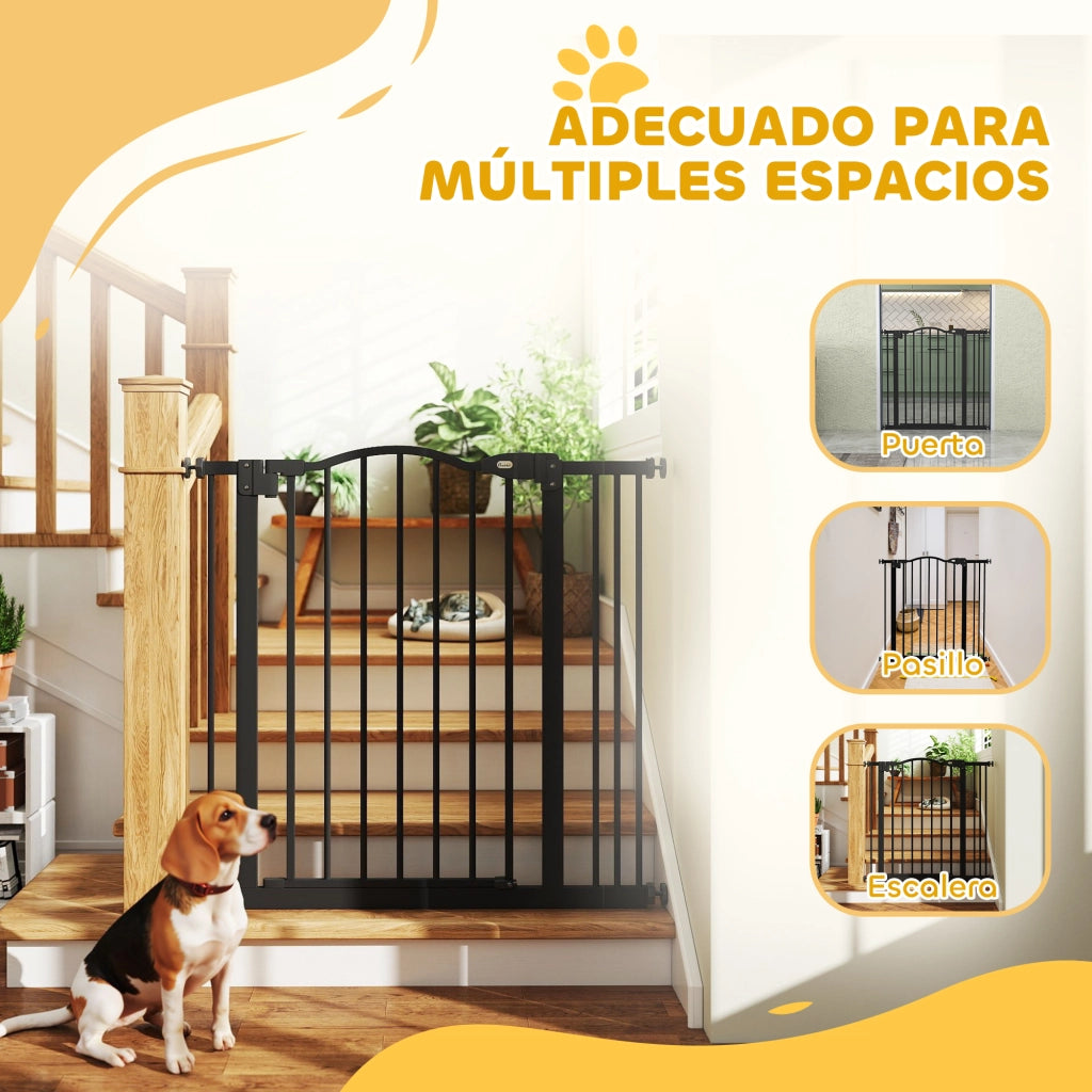 Barriera per Cani Regolabile ¨C Zephmum ¨C Nero 74-87 cm
